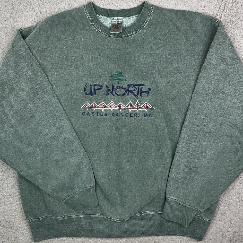 Vintage Up North Castle Danger‎ Sweater Minnnesota North Shore Size XL